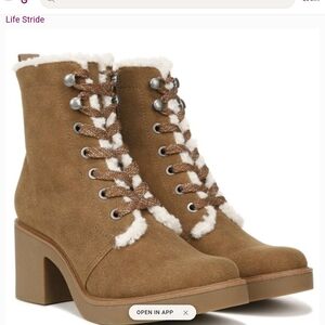 Life Stride Women's Brown Heeled Boots